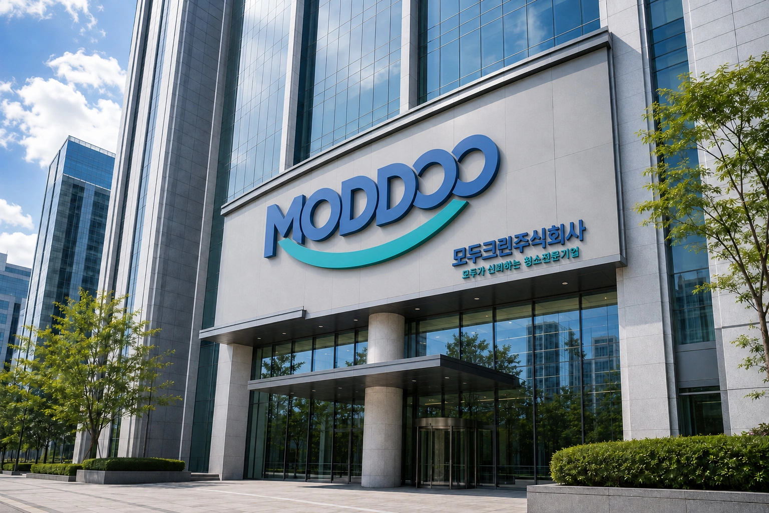 모두크린 대표 빌딩 전경